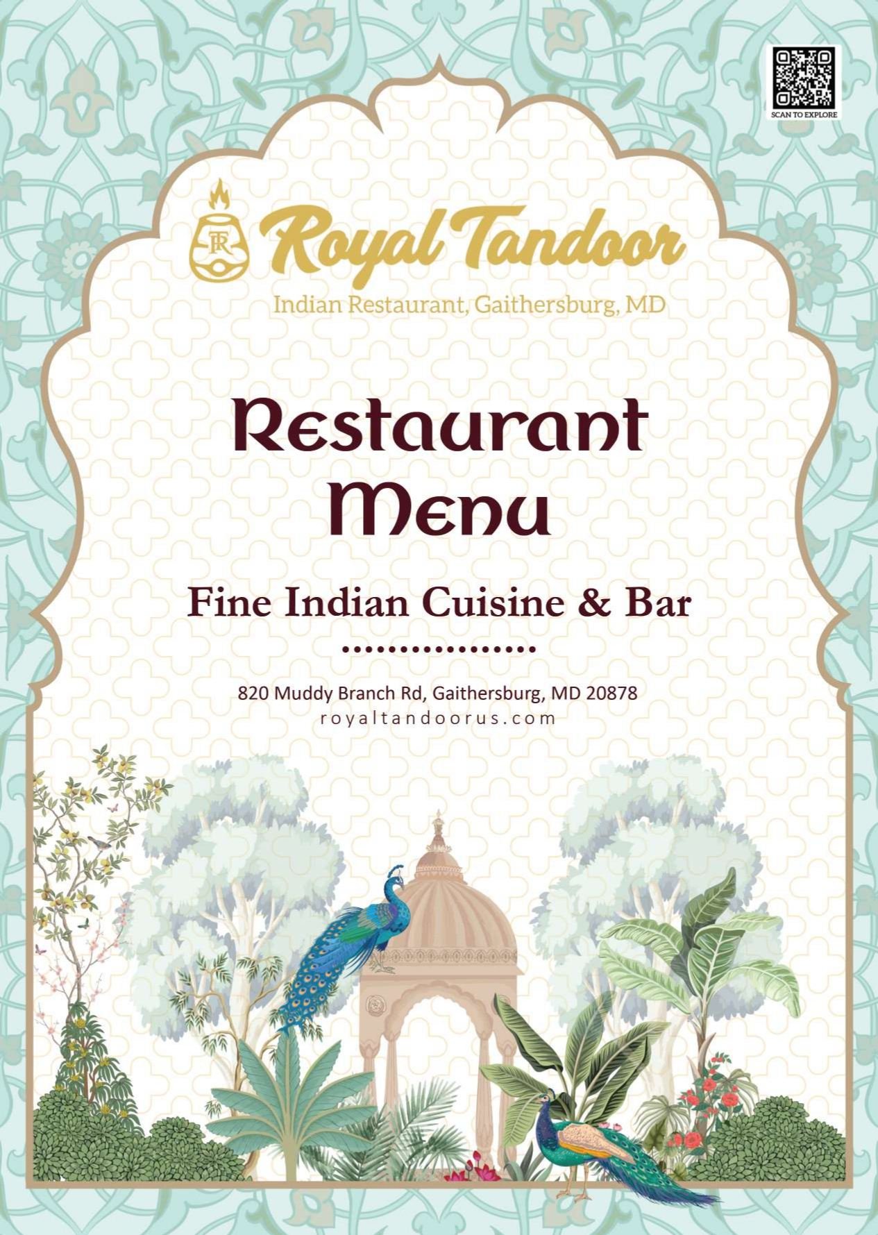 Royal Tandoorus Menu 